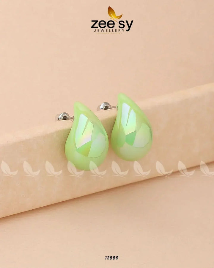 Clarkia Earrings Mint Green Earrings - Zeesy Jewellery Pakistan | Premium Artificial & Imitation Jewellery