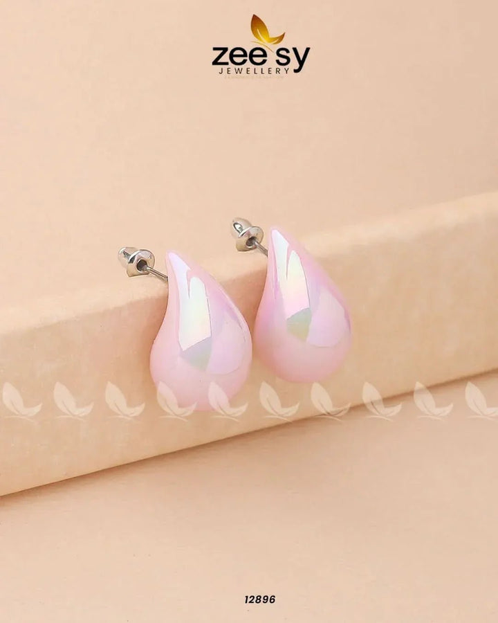 Clarkia Earrings Mint Pink Earrings - Zeesy Jewellery Pakistan | Premium Artificial & Imitation Jewellery