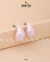Clarkia Earrings Mint Pink Earrings - Zeesy Jewellery Pakistan | Premium Artificial & Imitation Jewellery