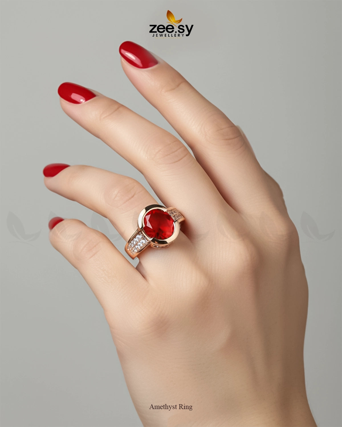 Amethyst Ring - Zeesy Jewellery