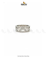 Dazzling Micro Stone Ring Finger Ring - Zeesy Jewellery Pakistan | Premium Artificial & Imitation Jewellery