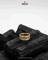 Interlock Spinner Pavé Ring Finger Ring - Zeesy Jewellery Pakistan | Premium Artificial & Imitation Jewellery