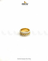 Interlock Spinner Pavé Ring Finger Ring - Zeesy Jewellery Pakistan | Premium Artificial & Imitation Jewellery