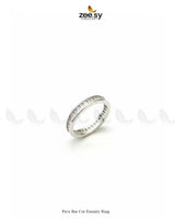 Pave Bar Cut Eternity Ring Finger Ring - Zeesy Jewellery Pakistan | Premium Artificial & Imitation Jewellery