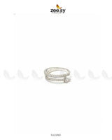 Pear Cut Lab Cluster Vortex Ring Finger Ring - Zeesy Jewellery Pakistan | Premium Artificial & Imitation Jewellery