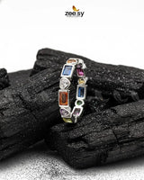 Precious Gemstone Eternity Ring Finger Ring - Zeesy Jewellery Pakistan | Premium Artificial & Imitation Jewellery