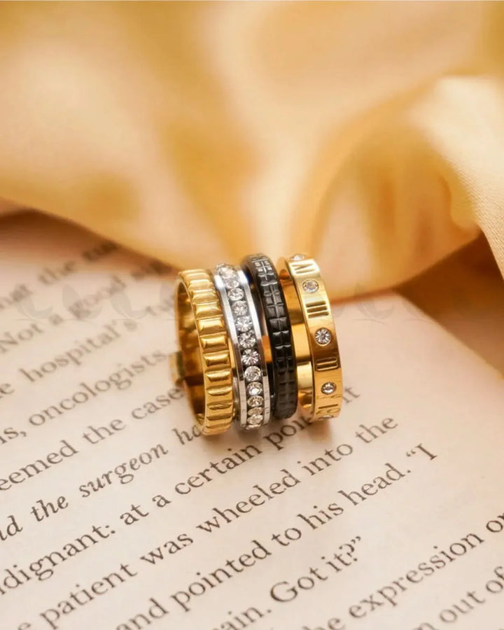 Prism Multi Layer Band Ring Finger Ring - Zeesy Jewellery Pakistan | Premium Artificial & Imitation Jewellery