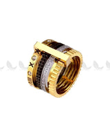 Prism Multi Layer Band Ring - Zeesy.pk