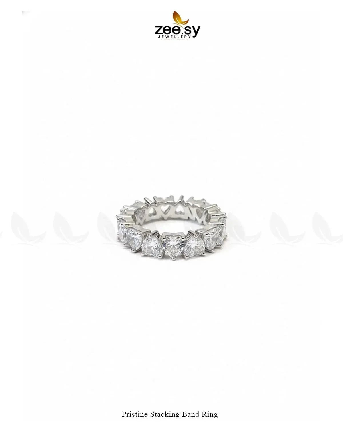 Pristine Stacking Band Ring Finger Ring - Zeesy Jewellery Pakistan | Premium Artificial & Imitation Jewellery