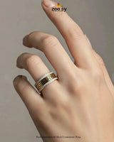 Rich Sentimental Motif Luminous Ring Finger Ring - Zeesy Jewellery Pakistan | Premium Artificial & Imitation Jewellery