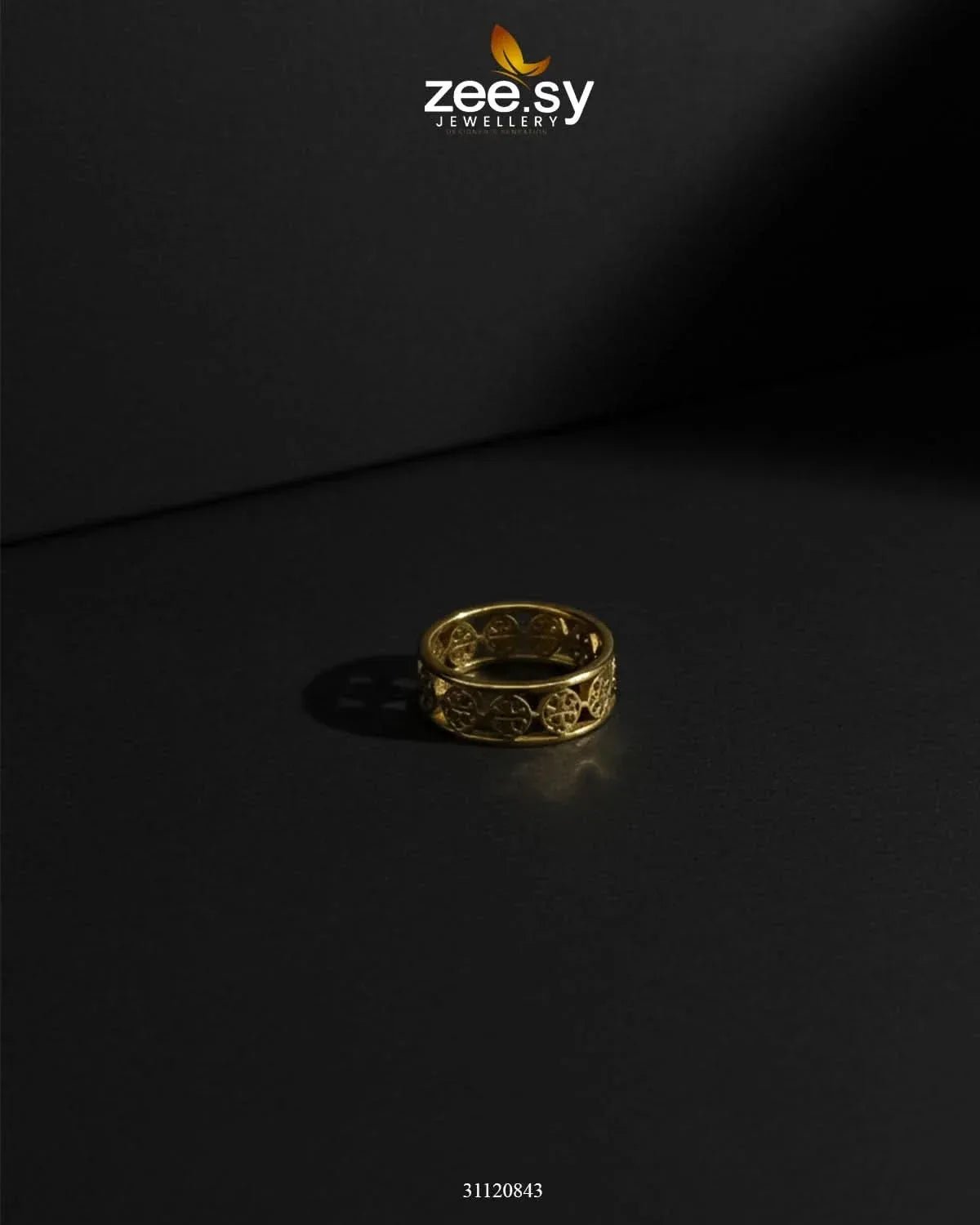 Timeless Geometric Openwork Ring Finger Ring - Zeesy Jewellery Pakistan | Premium Artificial & Imitation Jewellery