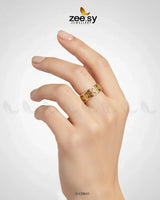 Timeless Geometric Openwork Ring Finger Ring - Zeesy Jewellery Pakistan | Premium Artificial & Imitation Jewellery