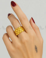Circlet Textured Band Ring Finger Ring - Zeesy Jewellery Pakistan | Premium Artificial & Imitation Jewellery