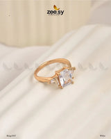 Ring-8307 White Finger Ring - Zeesy Jewellery Pakistan | Premium Artificial & Imitation Jewellery