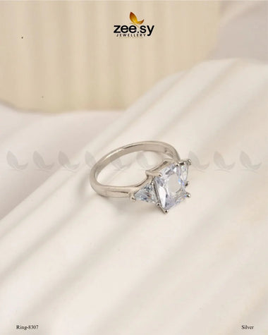 Ring-8307 Silver Finger Ring - Zeesy Jewellery Pakistan | Premium Artificial & Imitation Jewellery