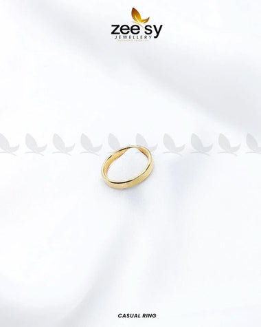 Casual Ring Golden Finger Ring - Zeesy Jewellery Pakistan | Premium Artificial & Imitation Jewellery