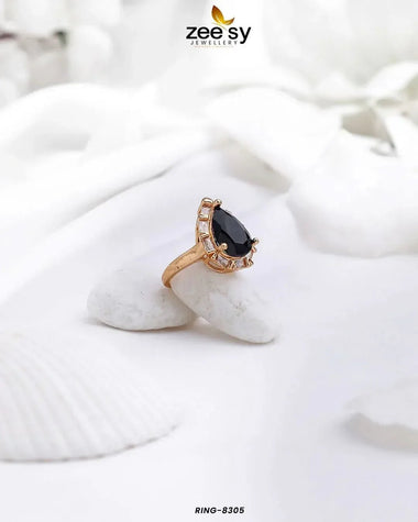 Ring-8305 Black Finger Ring - Zeesy Jewellery Pakistan | Premium Artificial & Imitation Jewellery
