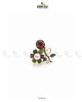 Bella Baroque Cluster Pave Ring Finger Ring - Zeesy Jewellery Pakistan | Premium Artificial & Imitation Jewellery