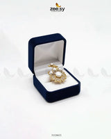 Daisy Floral Mother Pearl Ring Finger Ring - Zeesy Jewellery Pakistan | Premium Artificial & Imitation Jewellery
