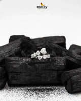 Dazzling Asymmetrical Cluster Ring Finger Ring - Zeesy Jewellery Pakistan | Premium Artificial & Imitation Jewellery