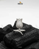 Floral Rose Cluster Ring Finger Ring - Zeesy Jewellery Pakistan | Premium Artificial & Imitation Jewellery