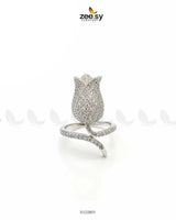 Floral Rose Cluster Ring Finger Ring - Zeesy Jewellery Pakistan | Premium Artificial & Imitation Jewellery