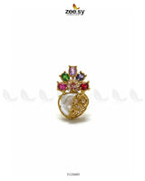 Lavender Baroque Multi Crystal Ring Finger Ring - Zeesy Jewellery Pakistan | Premium Artificial & Imitation Jewellery