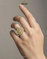 Precious Intricate Lineage Circlet Ring Finger Ring - Zeesy Jewellery Pakistan | Premium Artificial & Imitation Jewellery