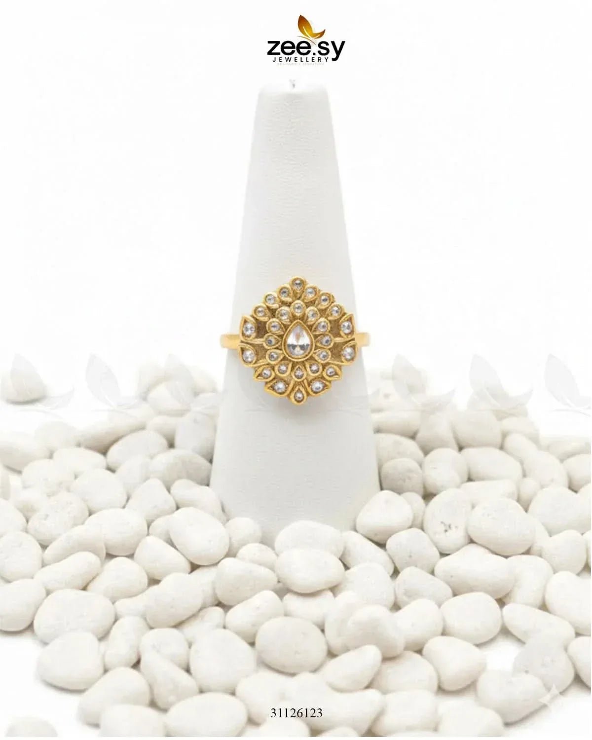 Precious Intricate Lineage Circlet Ring Finger Ring - Zeesy Jewellery Pakistan | Premium Artificial & Imitation Jewellery