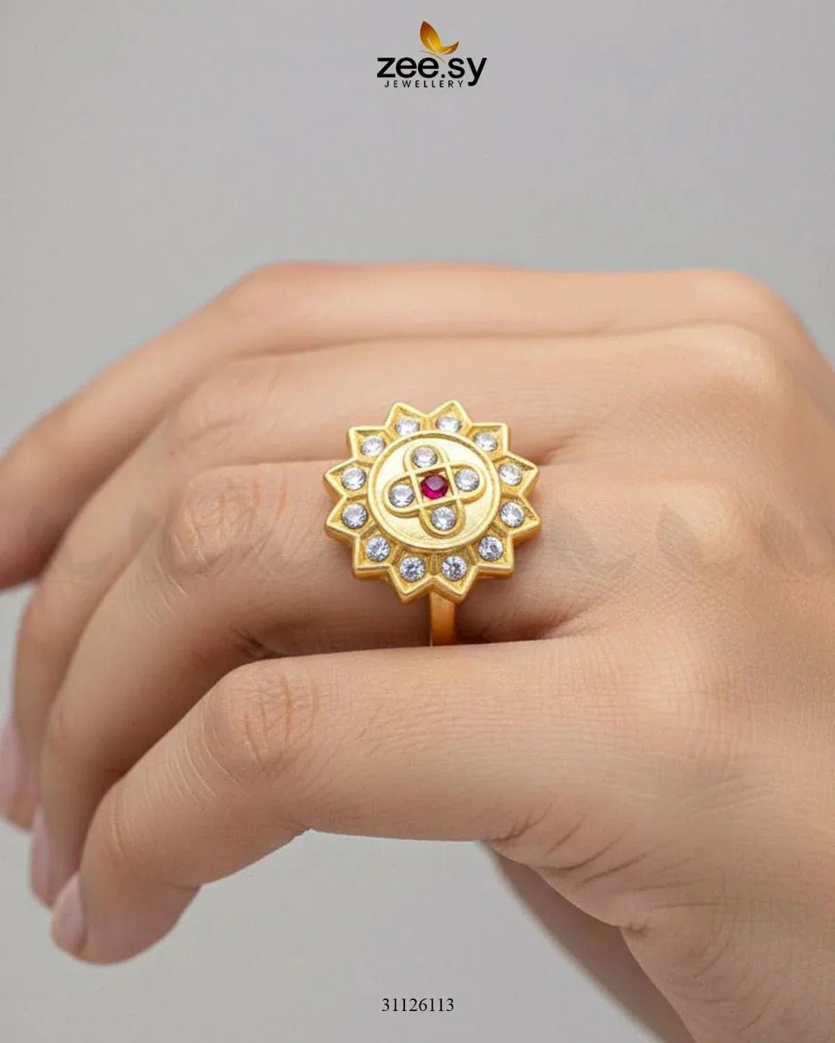Rich Sentimental Balance Adornment Ring Finger Ring - Zeesy Jewellery Pakistan | Premium Artificial & Imitation Jewellery