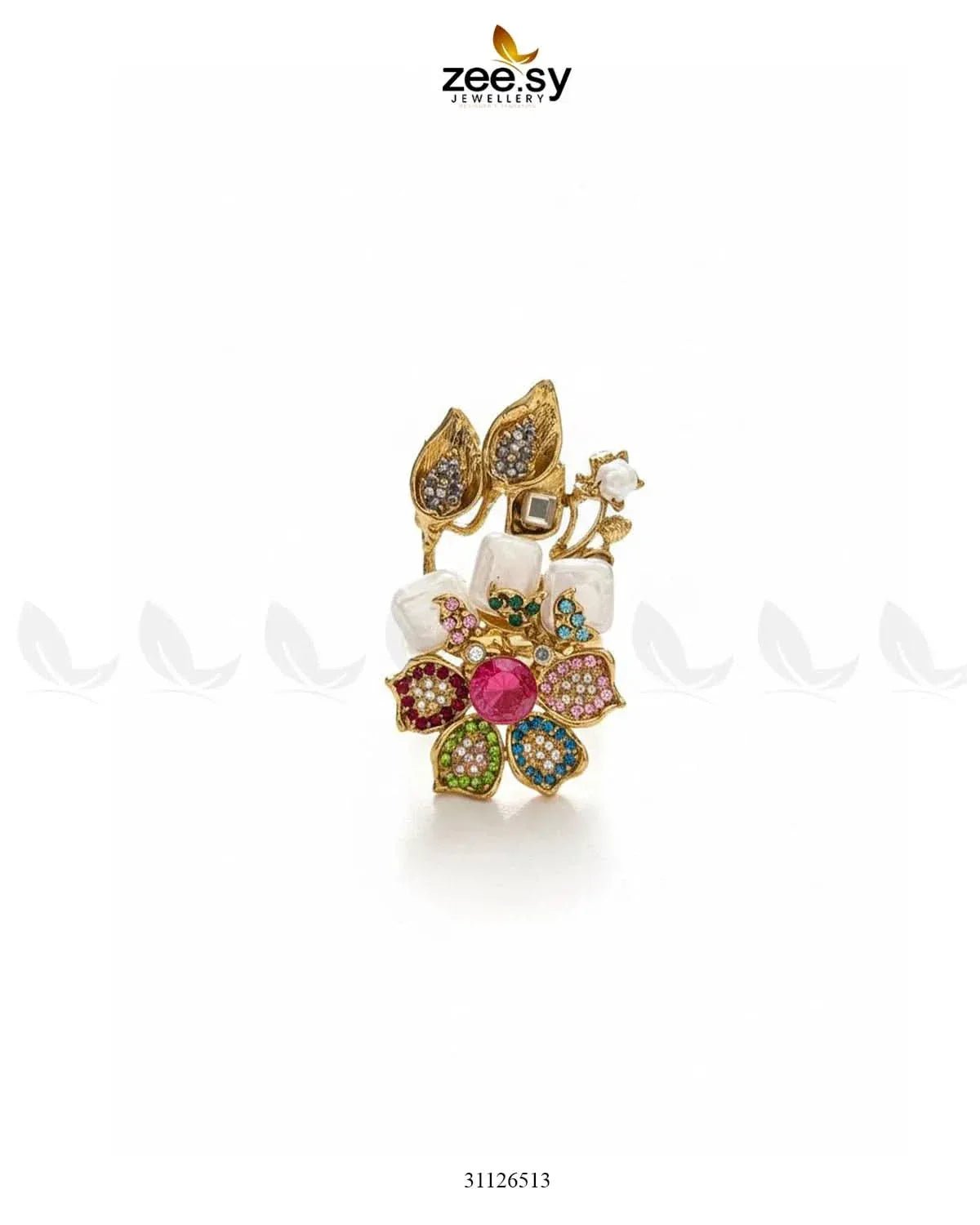 Signature Turkish Broad Ring Finger Ring - Zeesy Jewellery Pakistan | Premium Artificial & Imitation Jewellery