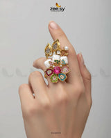 Signature Turkish Broad Ring Finger Ring - Zeesy Jewellery Pakistan | Premium Artificial & Imitation Jewellery