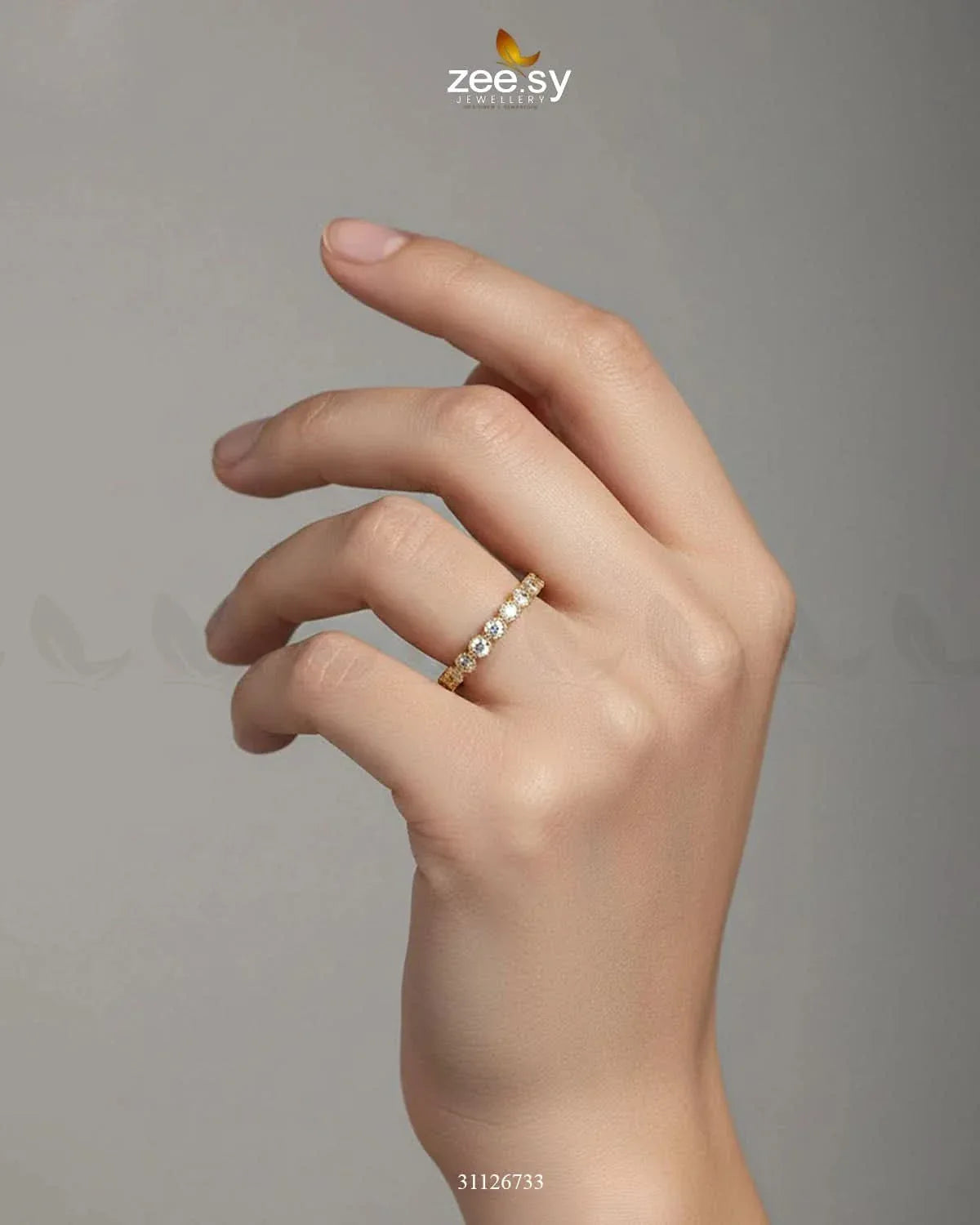 Single Claw Eternity Ring Finger Ring - Zeesy Jewellery Pakistan | Premium Artificial & Imitation Jewellery