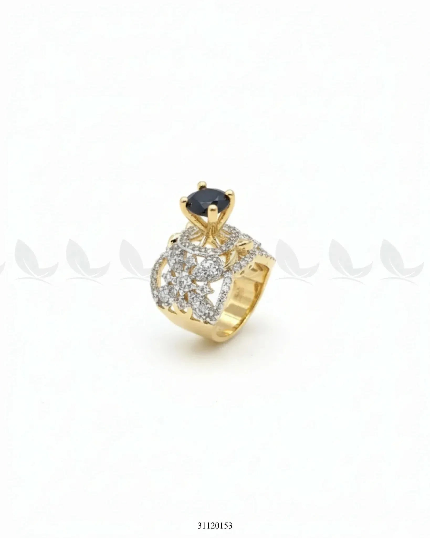 Queen's Vintage Treasure Ring Black Finger Ring - Zeesy Jewellery Pakistan | Premium Artificial & Imitation Jewellery