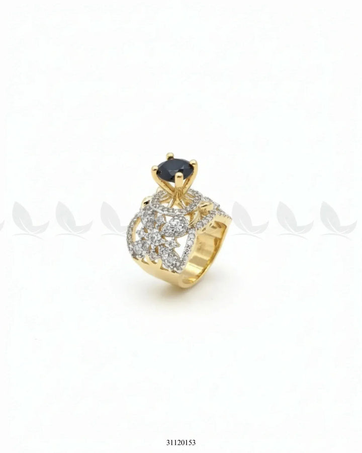Queen's Vintage Treasure Ring Black Finger Ring - Zeesy Jewellery Pakistan | Premium Artificial & Imitation Jewellery