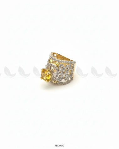 Queen's Vintage Treasure Ring Champagne Finger Ring - Zeesy Jewellery Pakistan | Premium Artificial & Imitation Jewellery