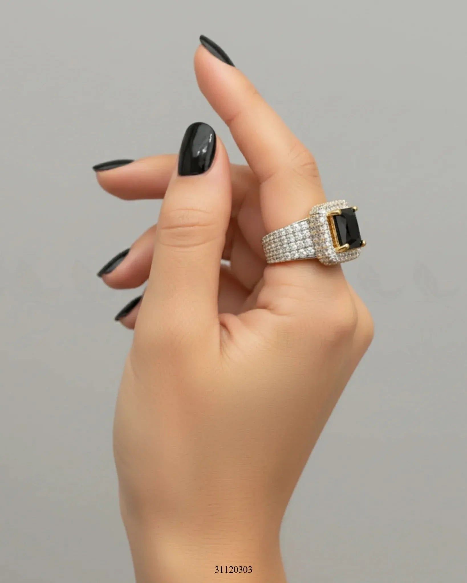 Regal High Impact Cluster Ring Finger Ring - Zeesy Jewellery Pakistan | Premium Artificial & Imitation Jewellery