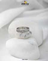 Maze Pattern Ring-8247 - Zeesy.pk