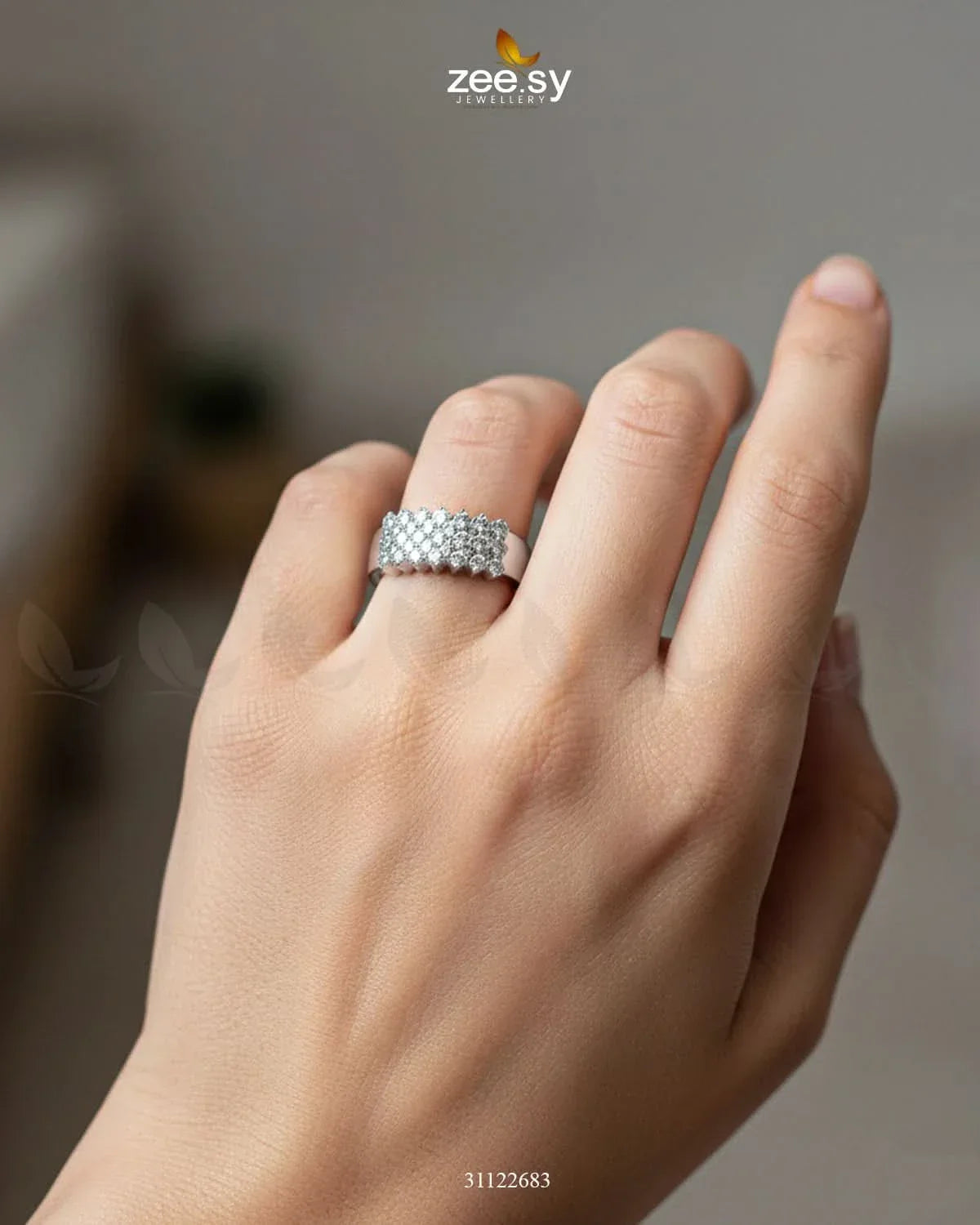 Artisan Geometric Band Ring Finger Ring - Zeesy Jewellery Pakistan | Premium Artificial & Imitation Jewellery