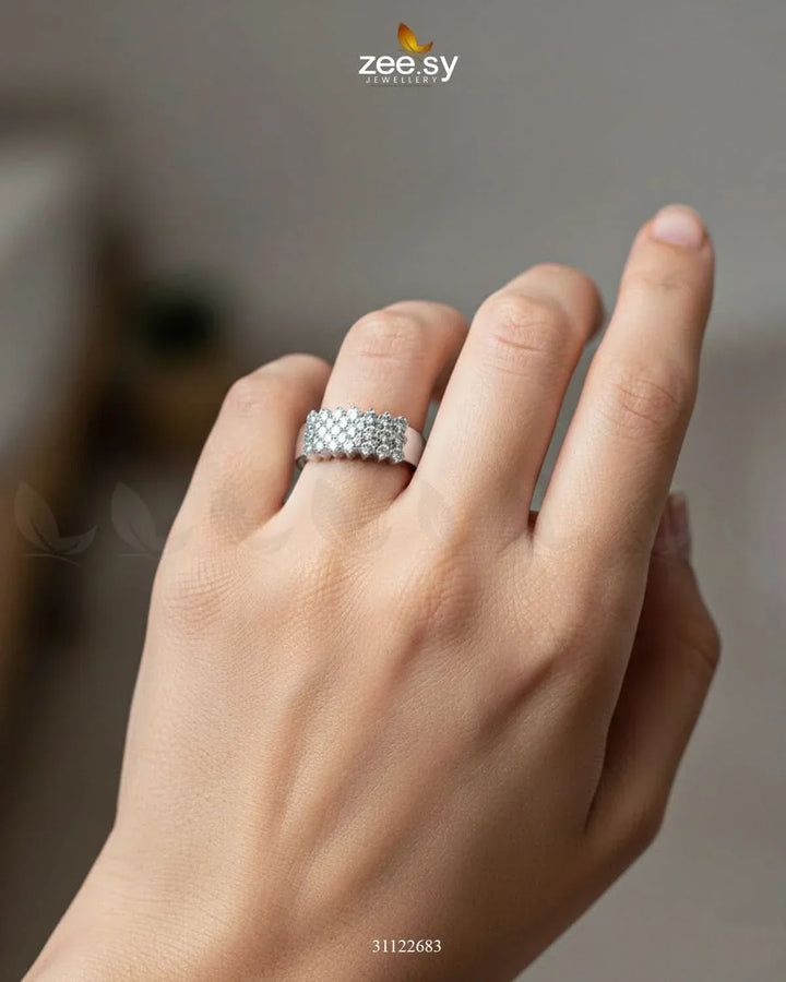 Artisan Geometric Band Ring Finger Ring - Zeesy Jewellery Pakistan | Premium Artificial & Imitation Jewellery