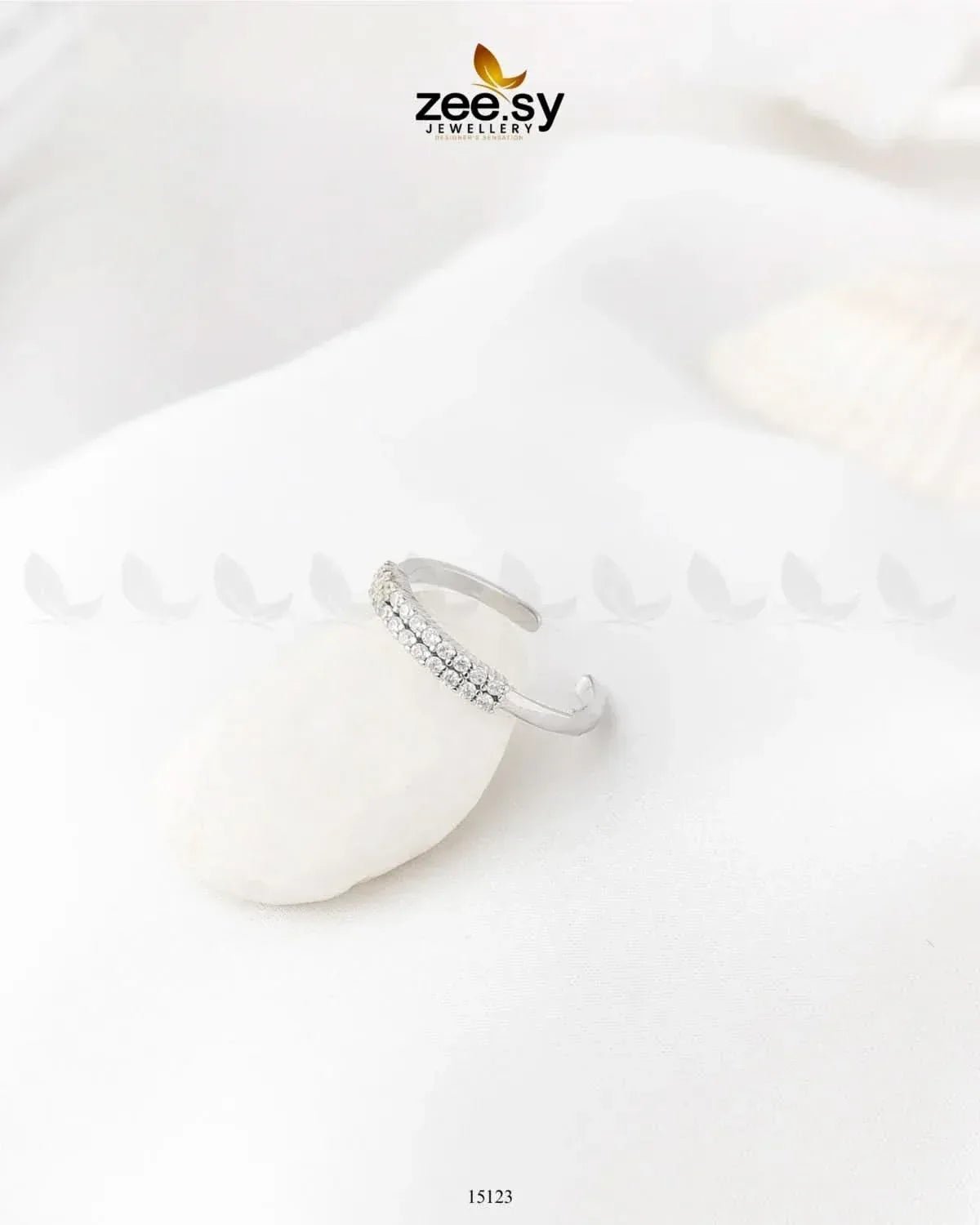 Cascade Ring Silver Finger Ring - Zeesy Jewellery Pakistan | Premium Artificial & Imitation Jewellery
