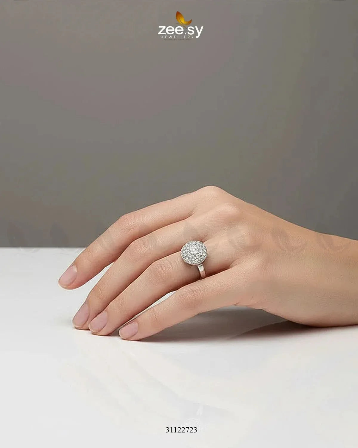 Chic Everyday Sparkle Band Ring Finger Ring - Zeesy Jewellery Pakistan | Premium Artificial & Imitation Jewellery