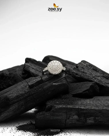 Chic Everyday Sparkle Band Ring Silver Finger Ring - Zeesy Jewellery Pakistan | Premium Artificial & Imitation Jewellery