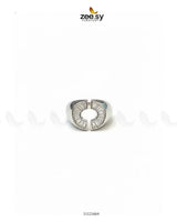 Curved Jewel Tone Ring Finger Ring - Zeesy Jewellery Pakistan | Premium Artificial & Imitation Jewellery