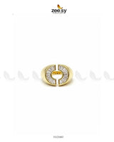 Curved Jewel Tone Ring Finger Ring - Zeesy Jewellery Pakistan | Premium Artificial & Imitation Jewellery