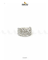 Dazzling Cut Cluster Ring Finger Ring - Zeesy Jewellery Pakistan | Premium Artificial & Imitation Jewellery