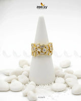 Dazzling Cut Cluster Ring Finger Ring - Zeesy Jewellery Pakistan | Premium Artificial & Imitation Jewellery
