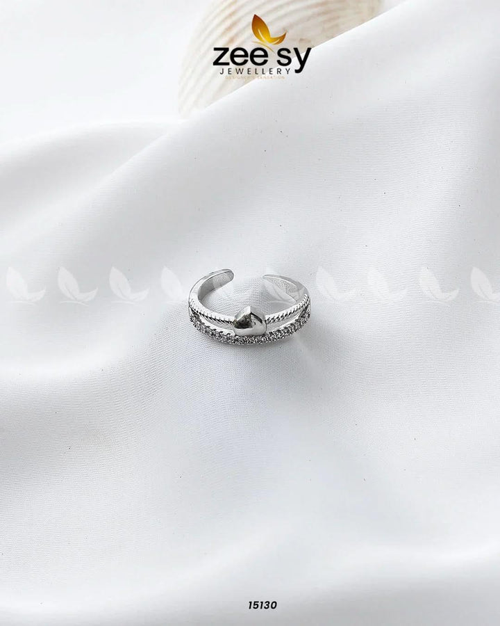 Heart Ring Silver Finger Ring - Zeesy Jewellery Pakistan | Premium Artificial & Imitation Jewellery