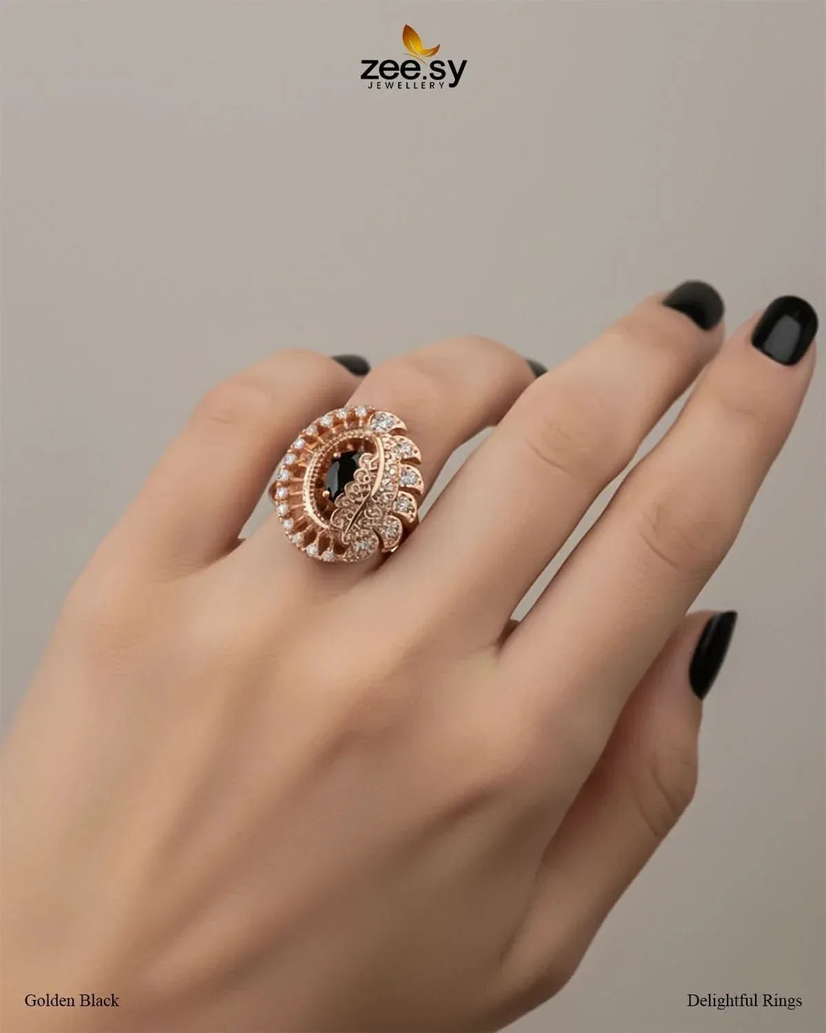 Delightful Ring Finger Ring - Zeesy Jewellery Pakistan | Premium Artificial & Imitation Jewellery