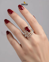 Croton Ring Finger Ring - Zeesy Jewellery Pakistan | Premium Artificial & Imitation Jewellery